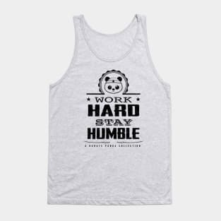 Karate Panda Work hard, Stay humble lights Tank Top